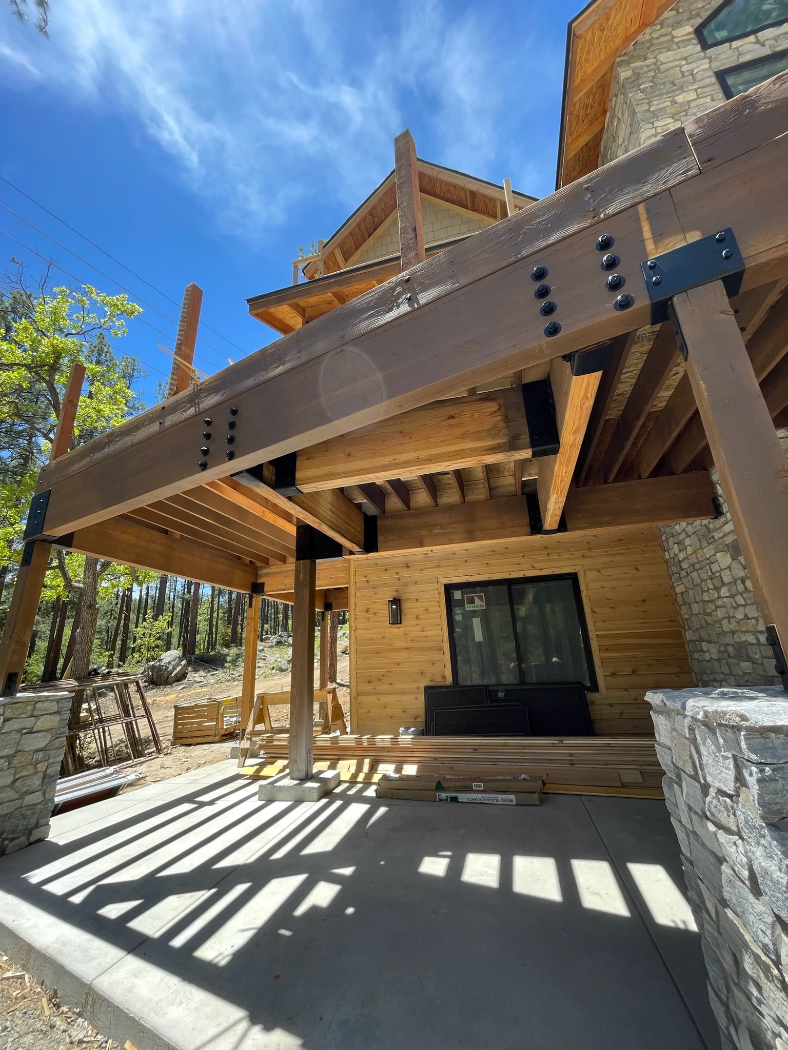 Custom Timber Frame Hardware - Copper Basin, Prescott